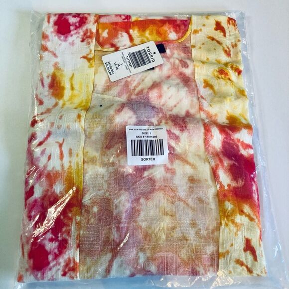 Torrid Tie-Dye Duster Kimono, Size 1 (1X 14-16) - Picture 5 of 8